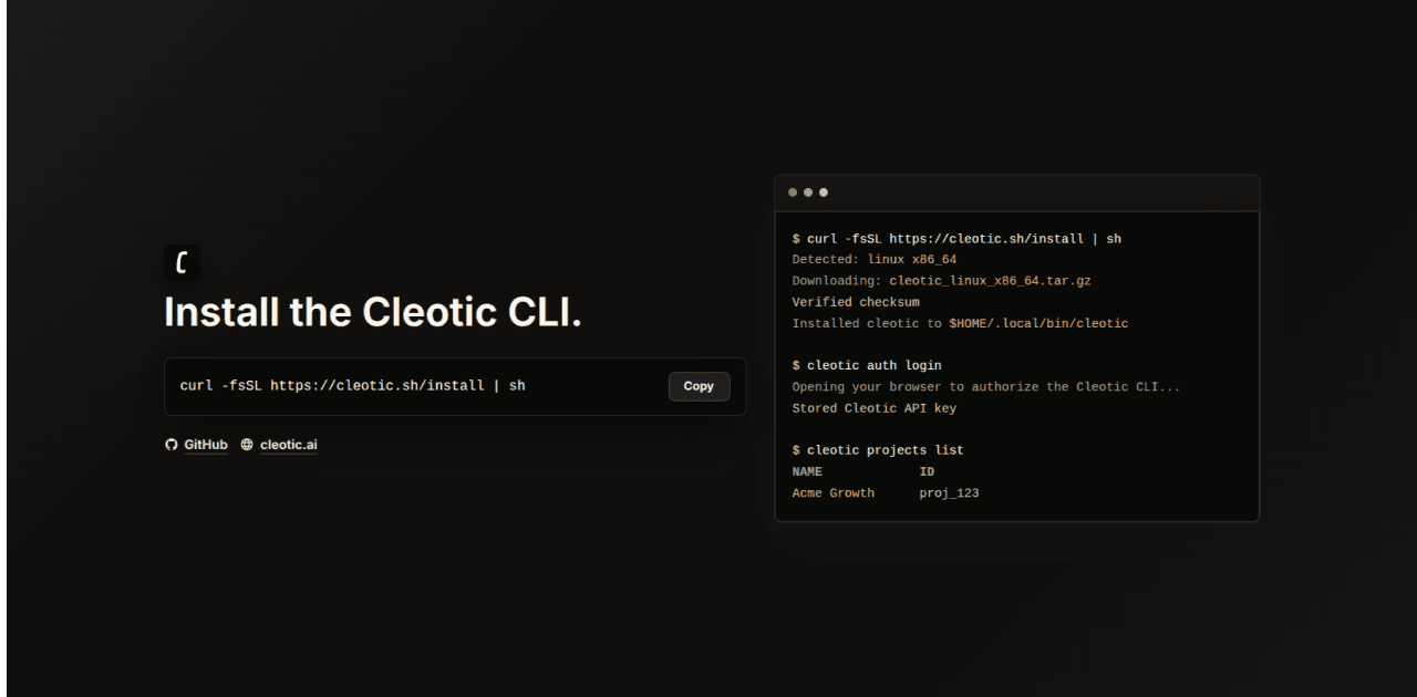 Featured Image for Give your AI agents access to Cleotic with MCP and the Cleotic CLI